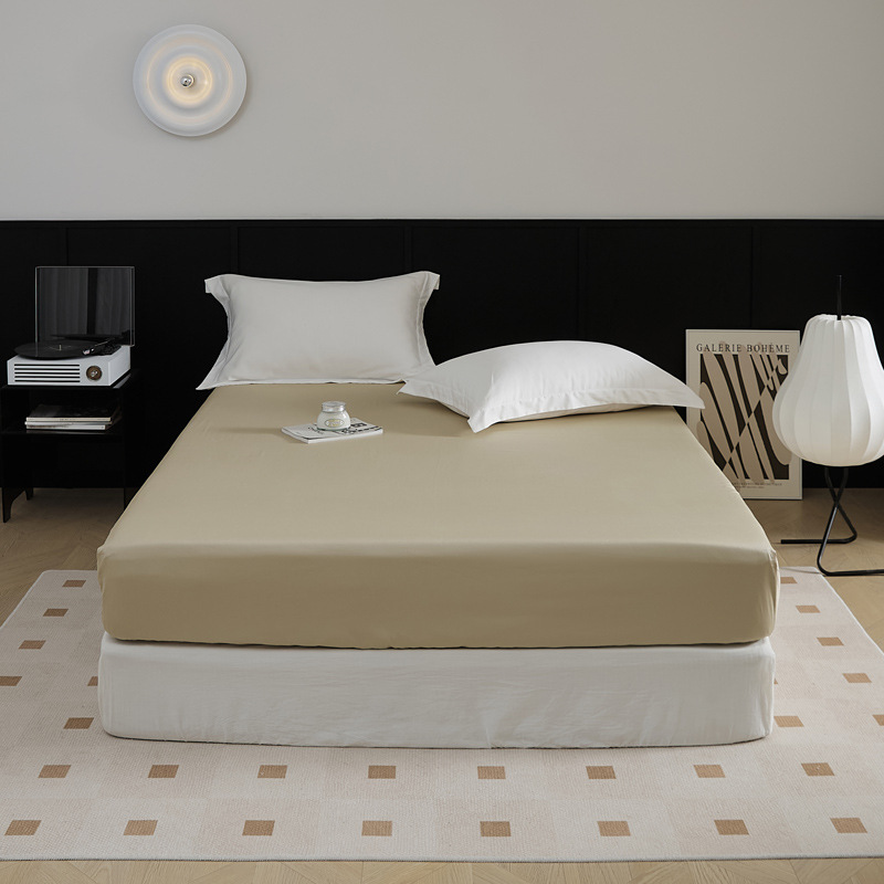 El nuevo 100S de algodón de fibra larga de algodón de una sola cama de algodón puro de color sólido agradable para la piel, cama de 1,5 m, cama de 1,8 m