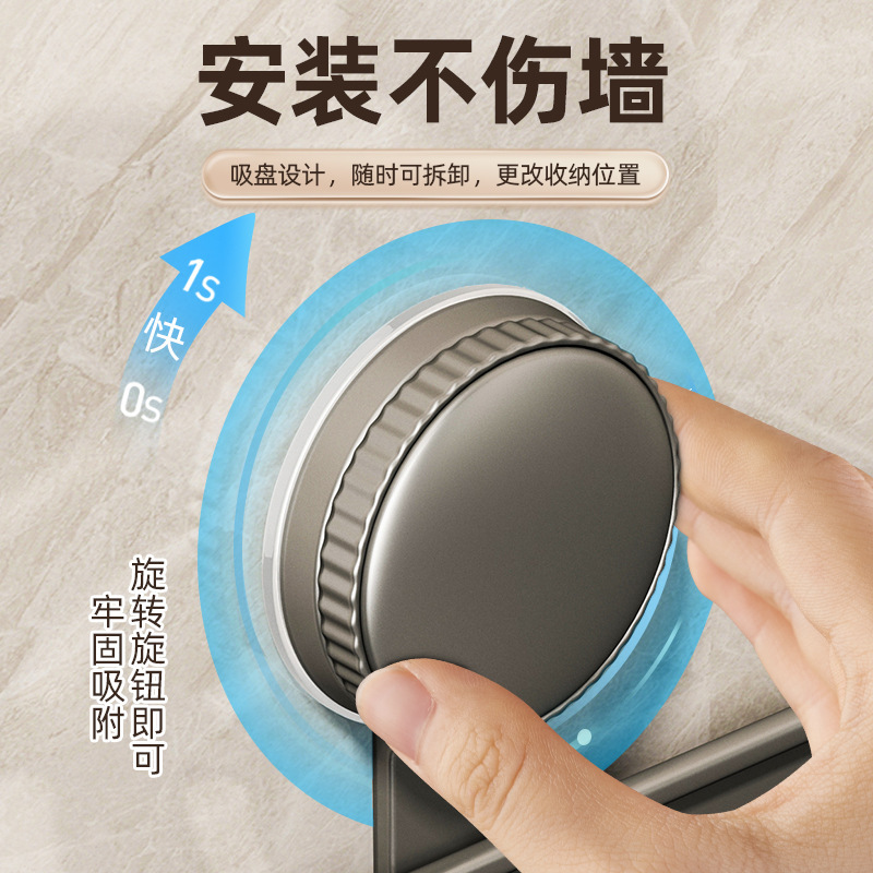 銃灰色トイレ浴室三角ラック壁掛け式穴なしトイレ手洗い風呂場コーナー収納|undefined