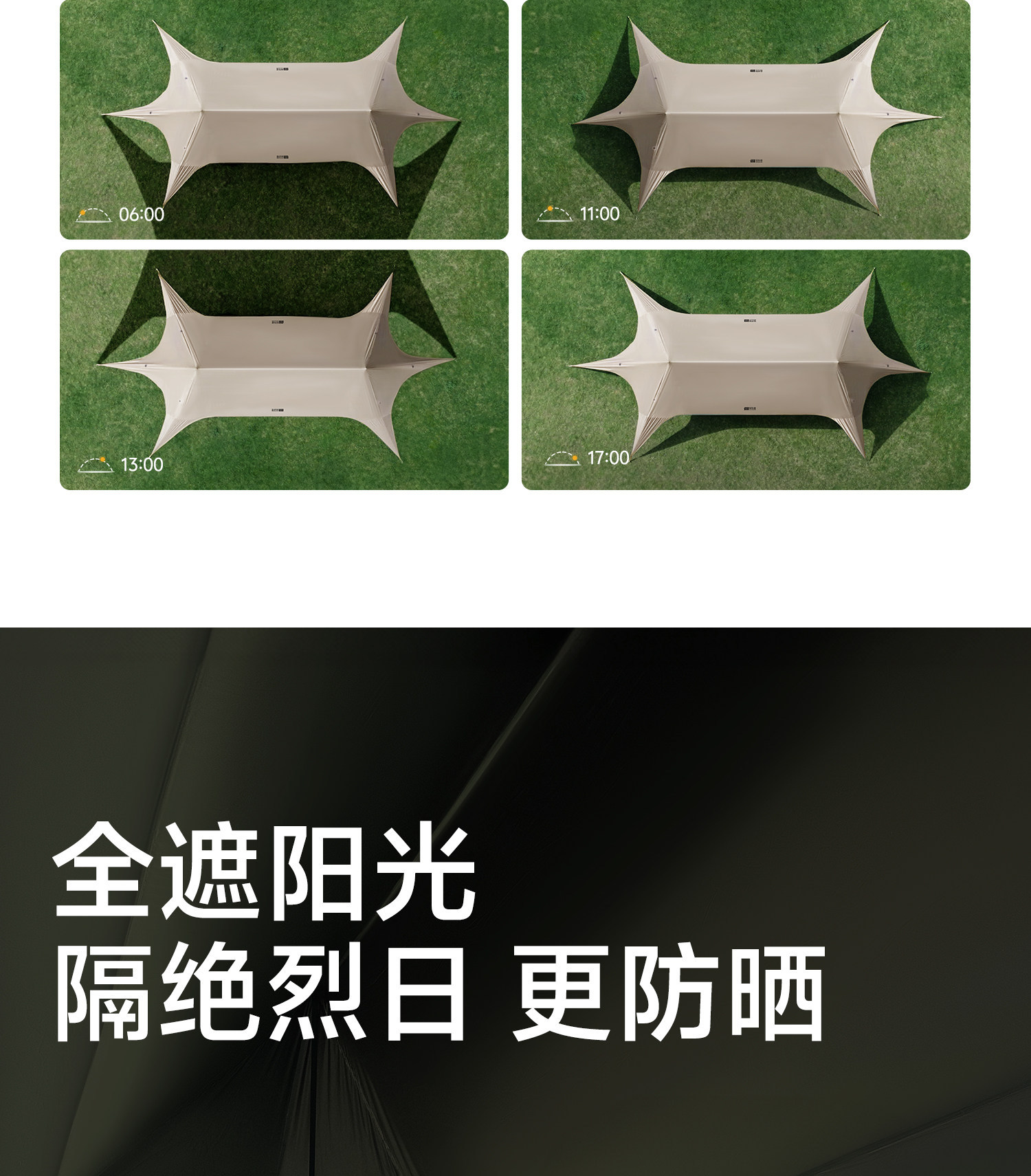 Explorer Yilan's New No-Build Canopy, Integrated Outdoor Black Glue Quick-Open Tent, Camping Sunshade Tent Cloth