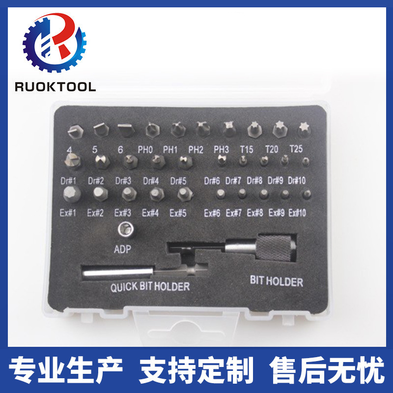 跨境33pc双头断丝取出器 反牙反刃取丝器 破损螺钉 螺栓 取出工具