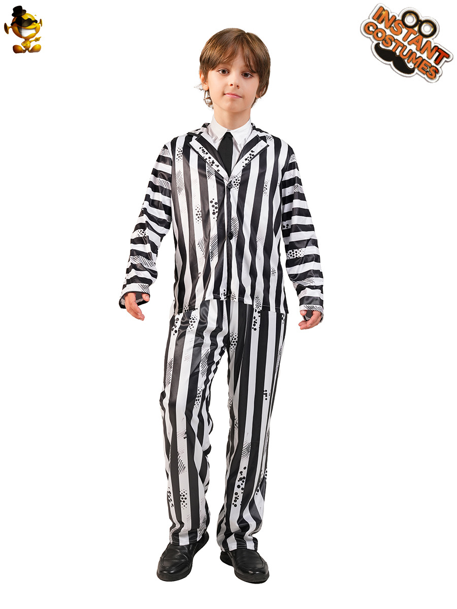 Halloween Adultos Niños Striped Clown Disfraces Juegos de rol Disfraces COS Distribución transfronteriza image 6