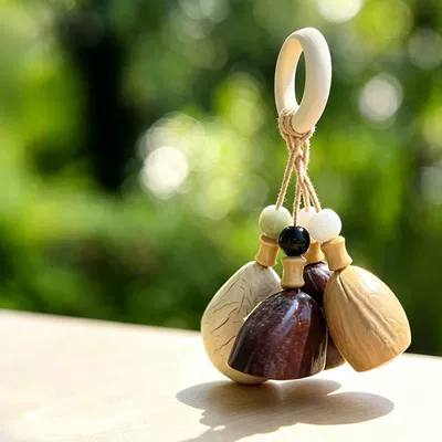 handmade finished product, car-mounted rattle, Car hanging - whispers-in-the-woods-8-mu-lin