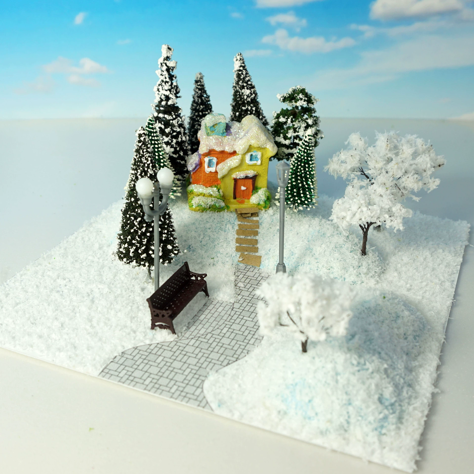 Сделай сам ручной работы Собранный Ледяной и Снежный мир Снежная сцена материал сумка Детские развивающие игрушки креативный Рождественский подарок