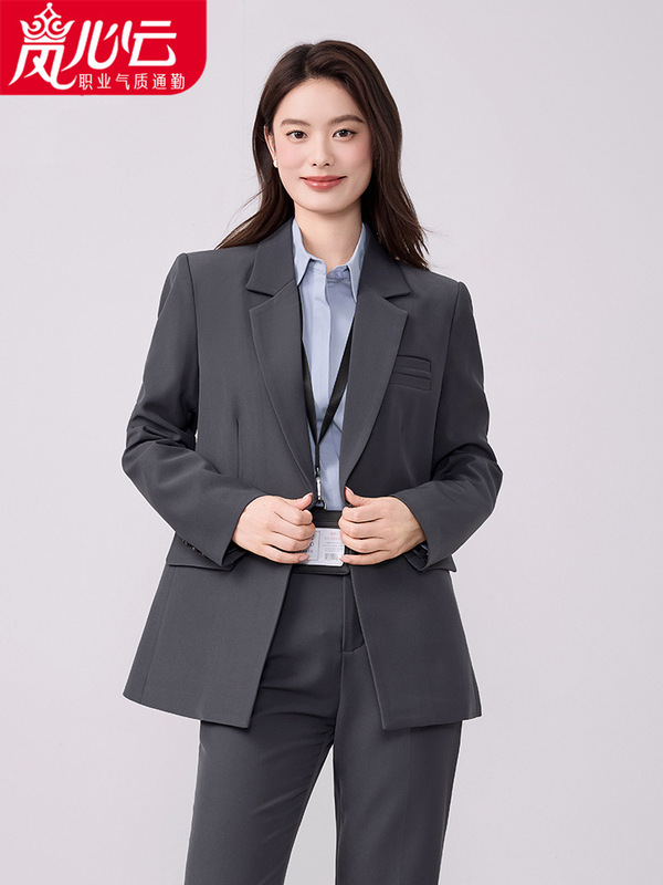 黑色西装外套大学生面试正装收腰女士西服职业轻职场通勤套装9801|undefined