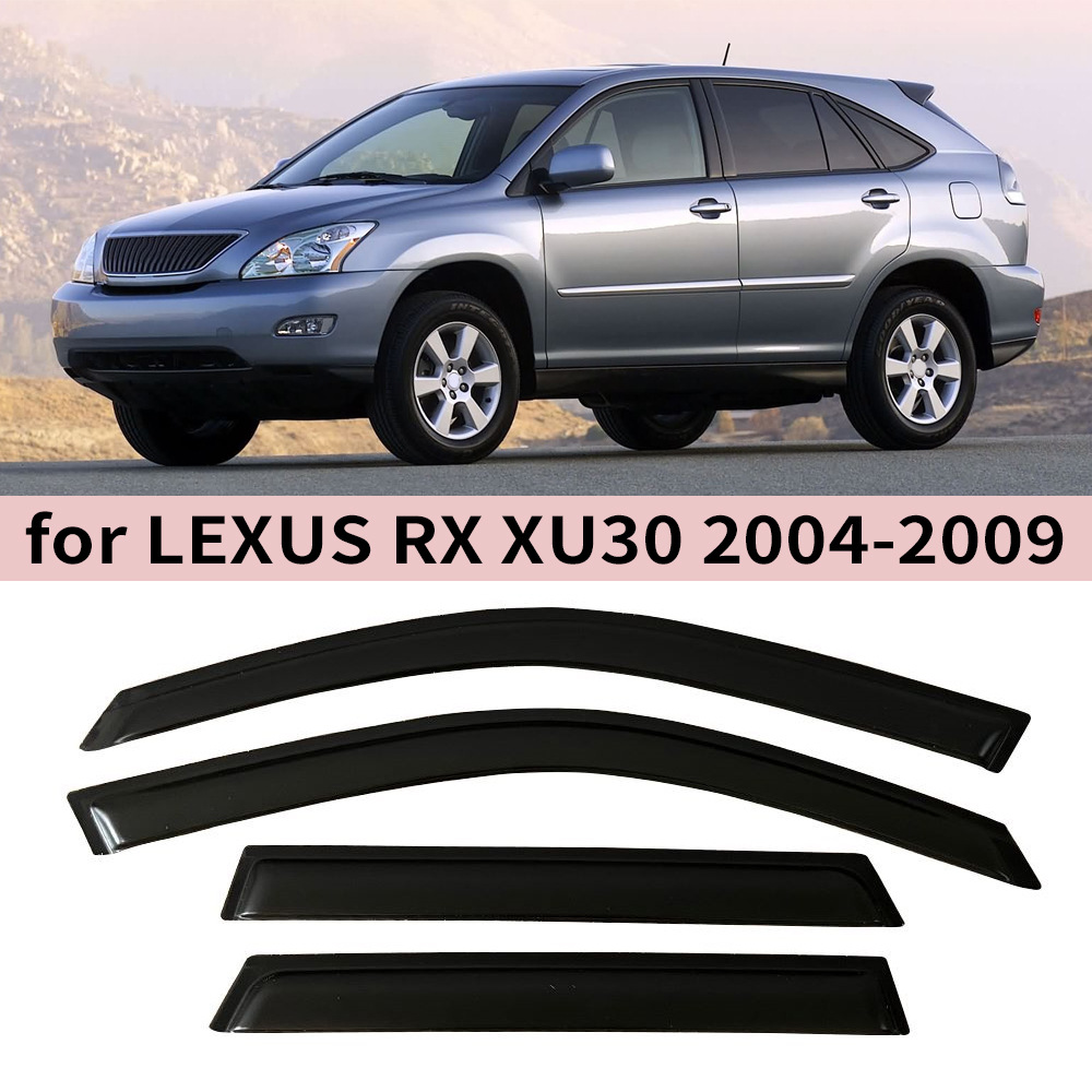 Lexus For Lexus LEXUS RX 2004-2009 Weather Shield Side Window Deflector Rain Eyebrow (Rain shield) - for-lexus-rx-2004-20094pcs