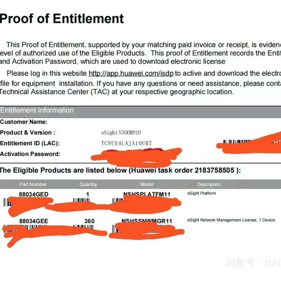 Платформа управления сетями Huawei eSight: беспроводные узлы, проводные узлы, серверные узлы имеют разные цены.