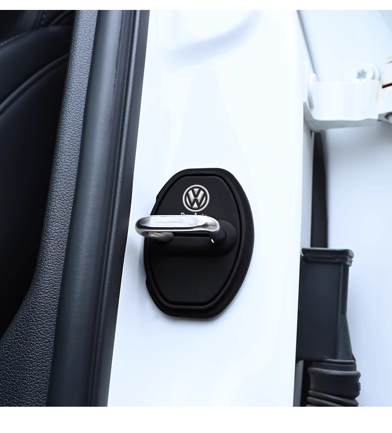 Car Door Lock Buckle Protective Cover, Door Shock-Absorbing Buffer Gasket, Door Lock Protective Cover, Special Car Door Closing Anti-Collision Sticker