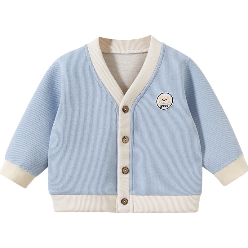 Ropa de abrigo para bebés para primavera, otoño e invierno, ropa de abrigo cálida para bebés, cárdigan para niños y niñas de un año, ropa para niños pequeños, ropa de invierno para niños