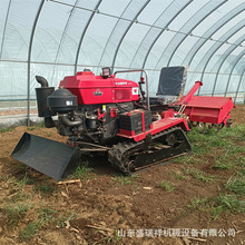 履带式拖拉机 农用小型多功能大马力旋耕机 乘坐式水旱两用旋耕机