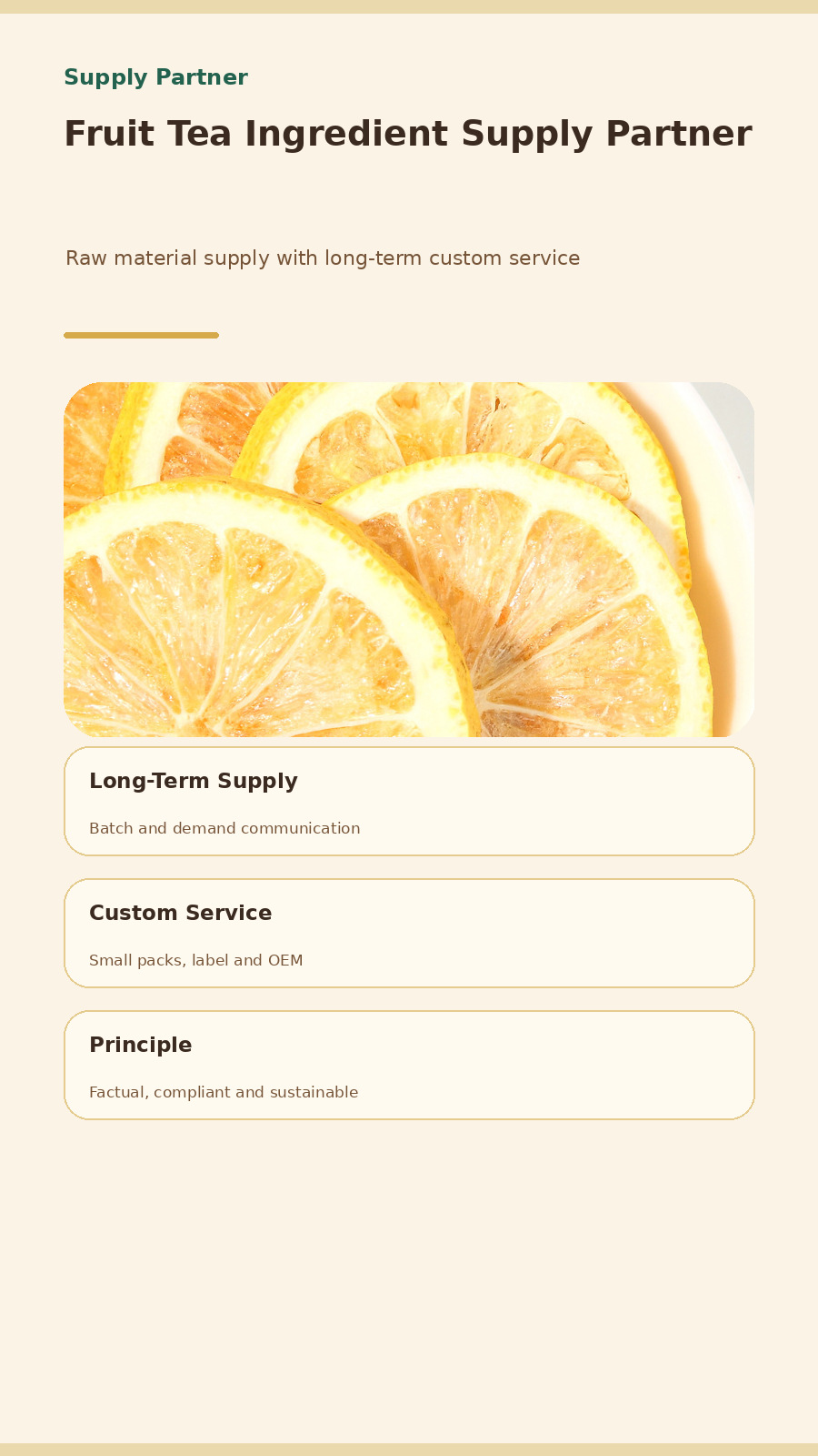 Dried Lemon Slices Herbal Infusion Ning Meng 50g Bulk Botanical Blend for Tea and Culinary Use in use