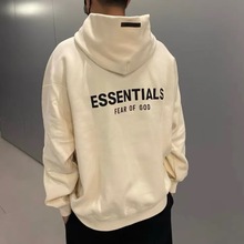 【大卫衣190克】经典字母印花情侣卫衣女ins慵懒风设计感外套黑色