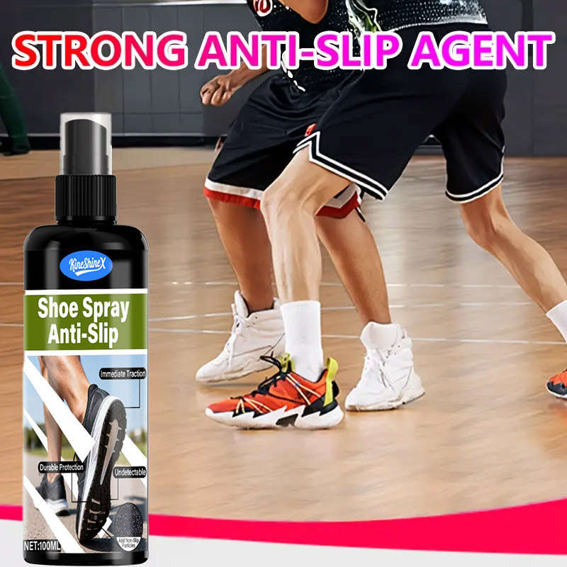Kineshinex Basketball Shoe Anti-Slip Grip Spray for Non-Slip Courts, Basketball, Running, Gym, Enhances Wet and Dry Surfaces