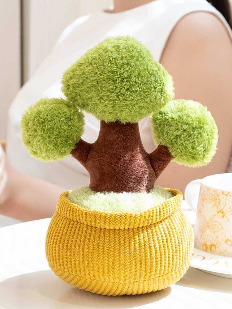 Muñecas de peluche aromáticas flores de imitación maceta decoración del hogar escritorio girasol automóvil adornos flores