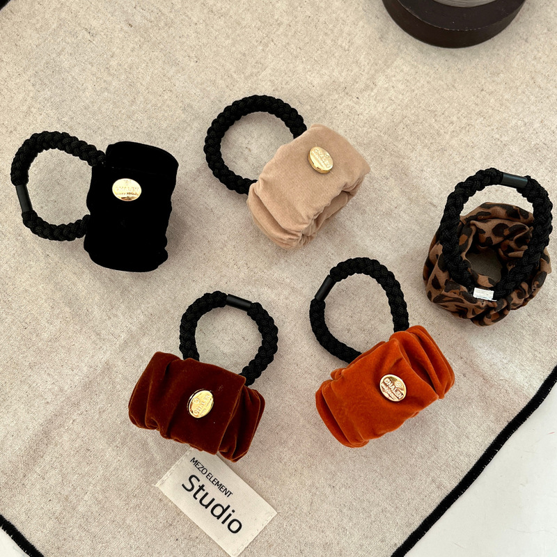 2025 New High-Elastic Snap Ring Hair Band, High-End Velvet Rubber Band, High Ponytail, Showing Hair Volume Without Damaging the Hair Band 2025 New High-Elastic Snap Ring Hair Band, High-End Velvet Rubber Band, High Ponytail, Showing Hair Volume Without Damaging the Hair Band