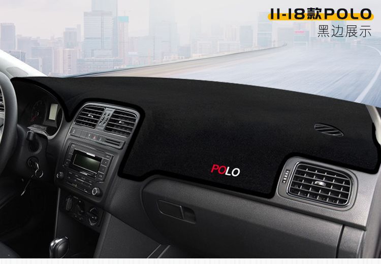 Suitable for Volkswagen New Polo Center Console Light-Proof Mat, Dashboard Heat Insulation Mat, Interior Modification Decoration, Sunshade Interior Accessories