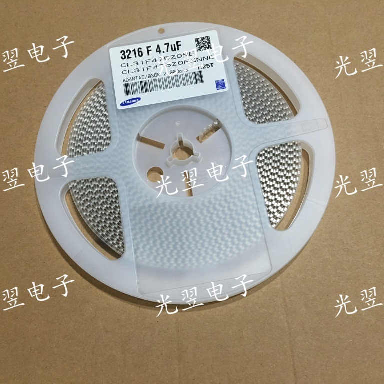 贴片电容 1206 4.7UF 475Z 16V 25V Y5V -20%~+80% 三星