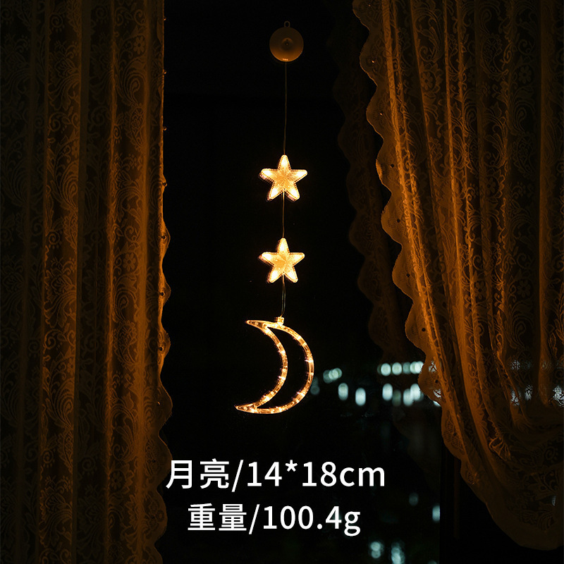 圣诞树节日装饰彩灯LED圣诞装饰灯圣诞老人雪人造型橱窗吸盘灯|undefined