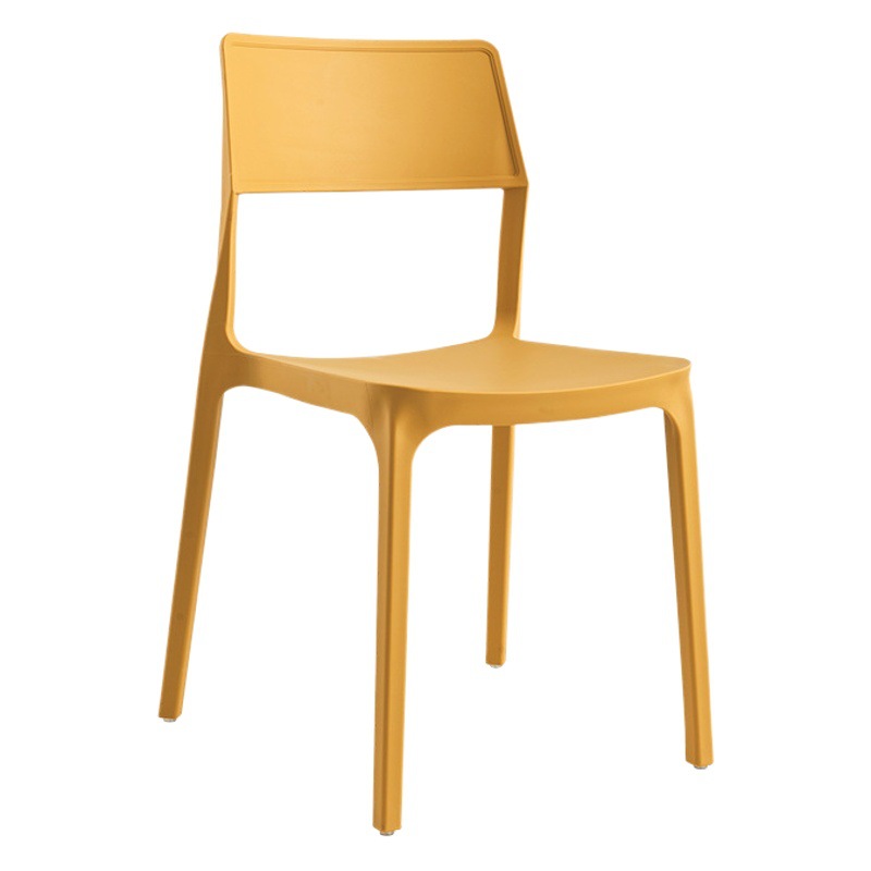 Silla de comedor de plástico simple moderna silla de comedor de ocio al aire libre Silla de adultos creativa nueva silla de plástico comercial engrosada