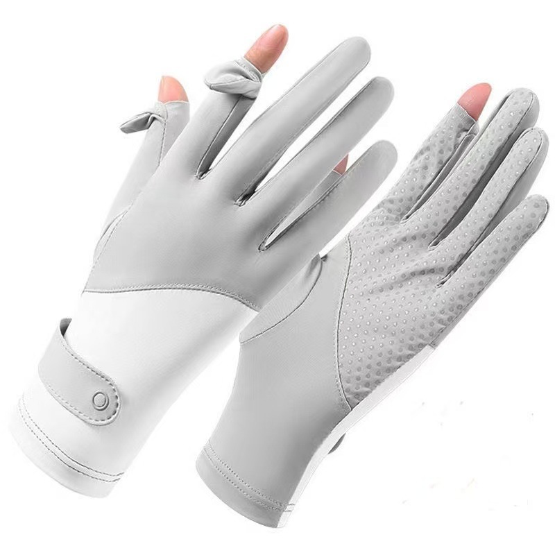 Women's Hiking And Mountaineering Gloves For Outdoor Climbing, Sun Protection, Ice Silk, Cycling, Fitness, Non-slip,_voghion.com