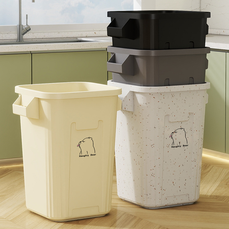 Super Large Trash Can for Home Kitchen Large Capacity Catering Kitchen Waste Commercial Dirty Clothes Bucket Without Lid Bathroom Storage