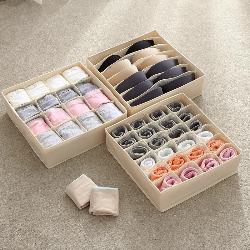 Storage system, foldable set, underwear, tights, socks, storage box, Amazon, 3 piece set