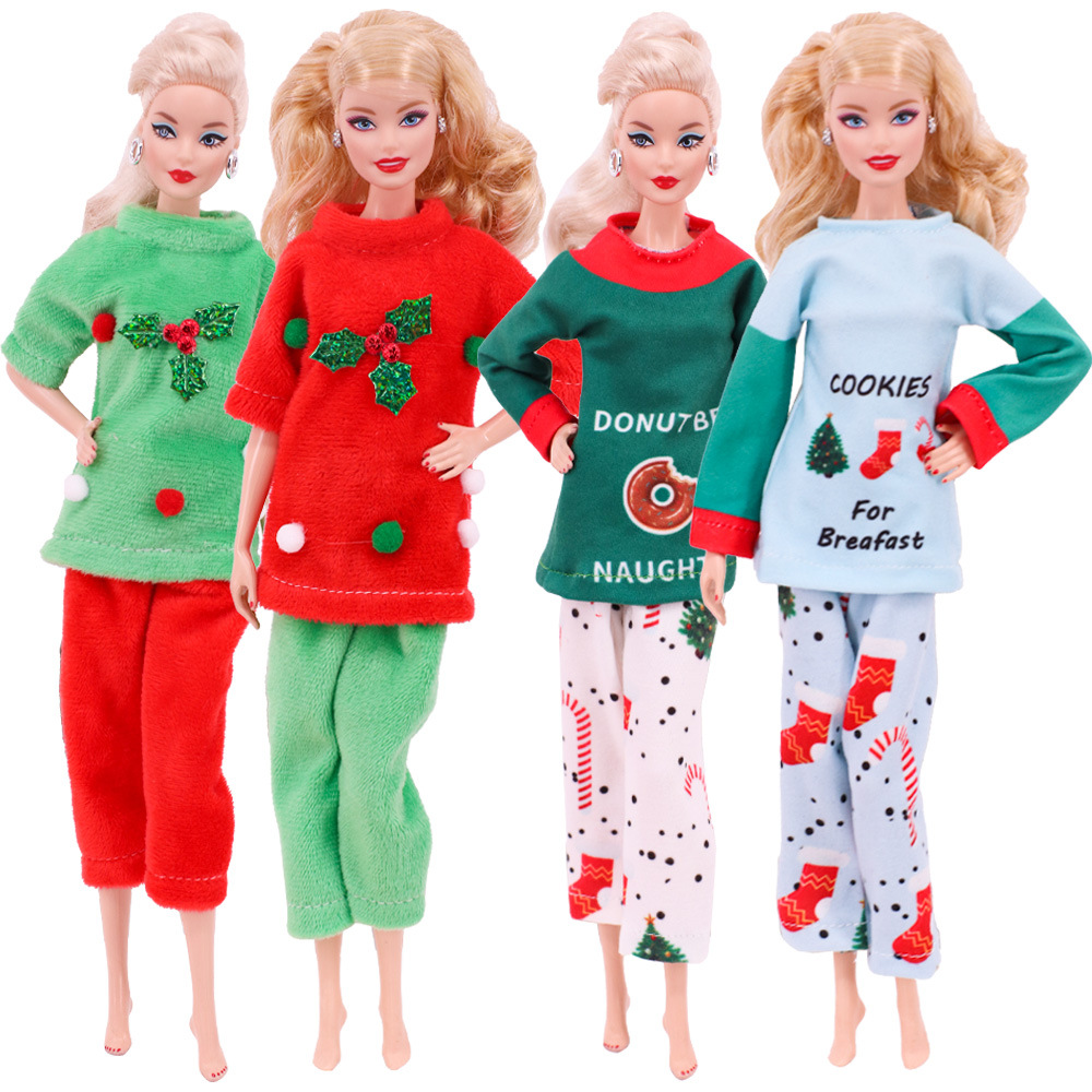 Amazon elfo de Navidad estantería muñeca traje 30cm Barbie muñeca de Navidad Ropa Accesorios