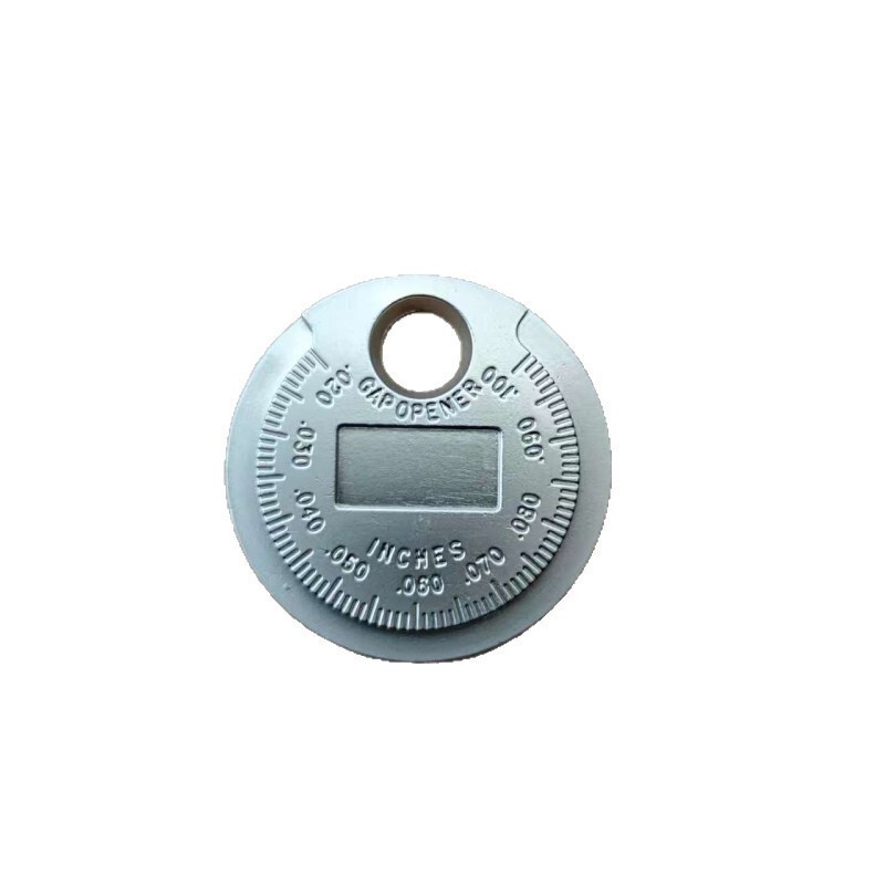 Spark Plug Gap Measurement Tool 0.6-2.4mm Coin-Shaped Spark Plug Gauge Auto Repair Tool