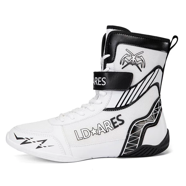 Shopping Mall Same Style Large Size 45 46 47 Boxing Shoes for Men, Professional Sports Competition Breathable Flat-Soled Fighting and Sanda Shoes, Red