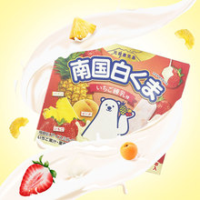 日本南国白熊进口冰淇淋黄桃炼乳夹心草莓口味菠萝雪糕条盒装棒冰