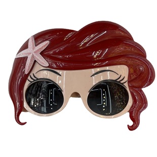Factory direct supply new cross-border new mermaid mask glasses cute cartoon characters plastic toys
