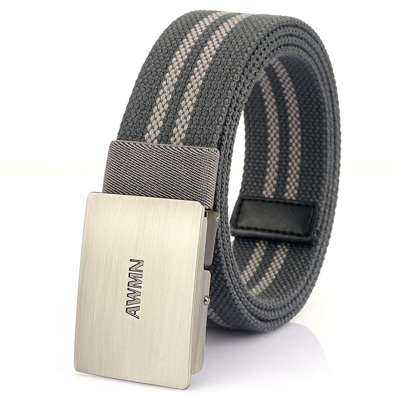 Silver buckle-dark gray shallow gray