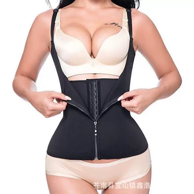 跨境女士三排扣宫廷束身衣定制收腹束腰带厂家批发女士塑身衣紧身