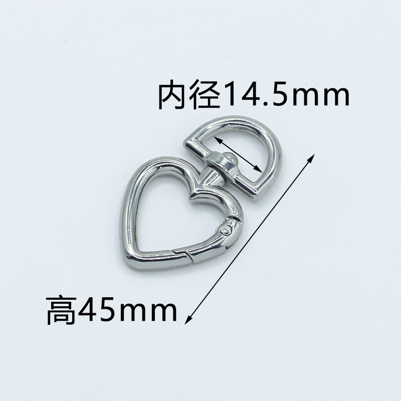 工場卸売直販プッシュ式金属ラブバックルハードウェアアクセサリーバッグペットバックルジュエリーアクセサリーハングバックル|undefined