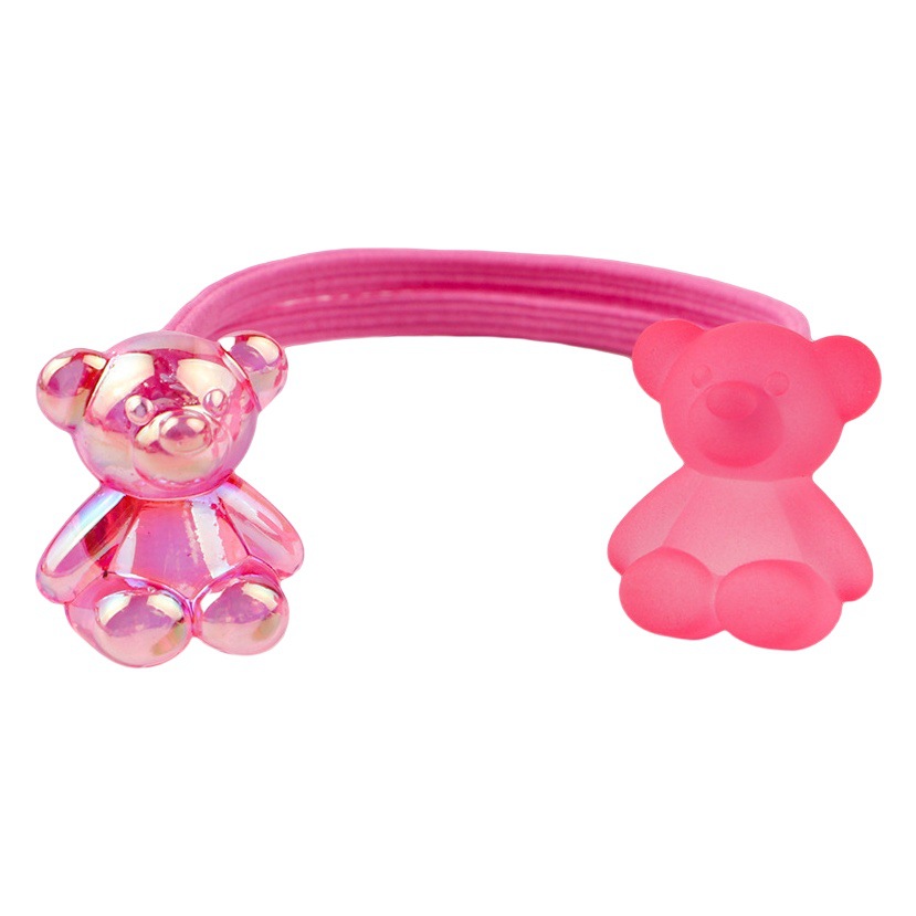 GG & MM helado color suave caramelo oso pelo banda Niños Accesorios para el cabello de dibujos animados de las mujeres cuerda de pelo Cola de Caballo tocado