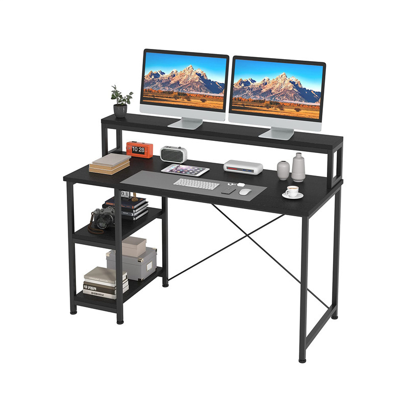Home Bedroom Desktop Computer Desk Study Room Simple Desk with Storage Shelves Modern Minimalist Work Desk