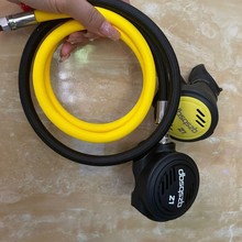 潜水呼吸器 黑黄色备用咬嘴口咬减压阀 24年新款二级头呼吸调节器