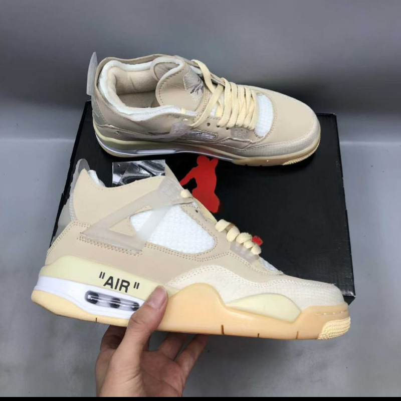 ハーフサイズの男性用と女性用のAJ4バスケットボールシューズ、学生用、ホワイトセメント、ブラック、ブルー、ナイト、オレンジ、ブラウン、ブラック、レッド、ブルズ、ミッドトップメンズシューズ|undefined