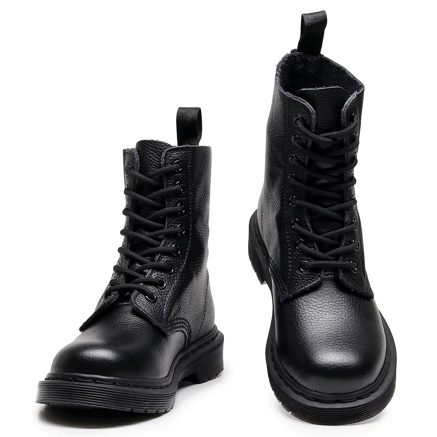 Leather trend low boots English style, genuine leather