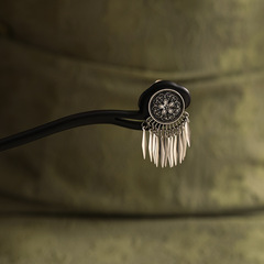 復古民族風黑檀木髮簪女後腦勺盤髮簪子髮釵古風簪子日常木簪頭飾