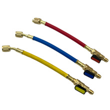 厂家直供冷媒软管带球阀开关空调雪种410a冷媒管耐高压加氟管工具