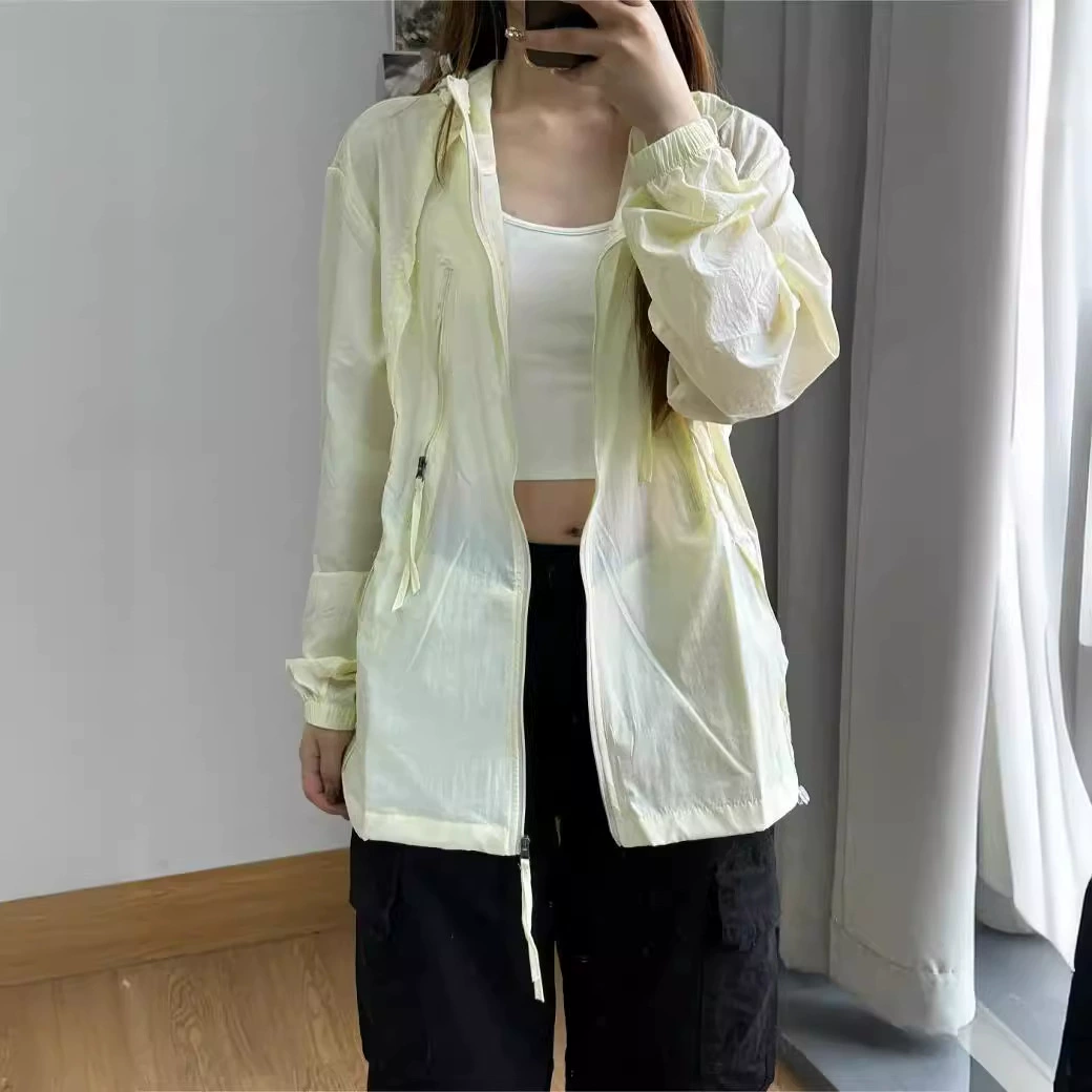 Summer sun protection clothing, thin travel jacket, silk hoody