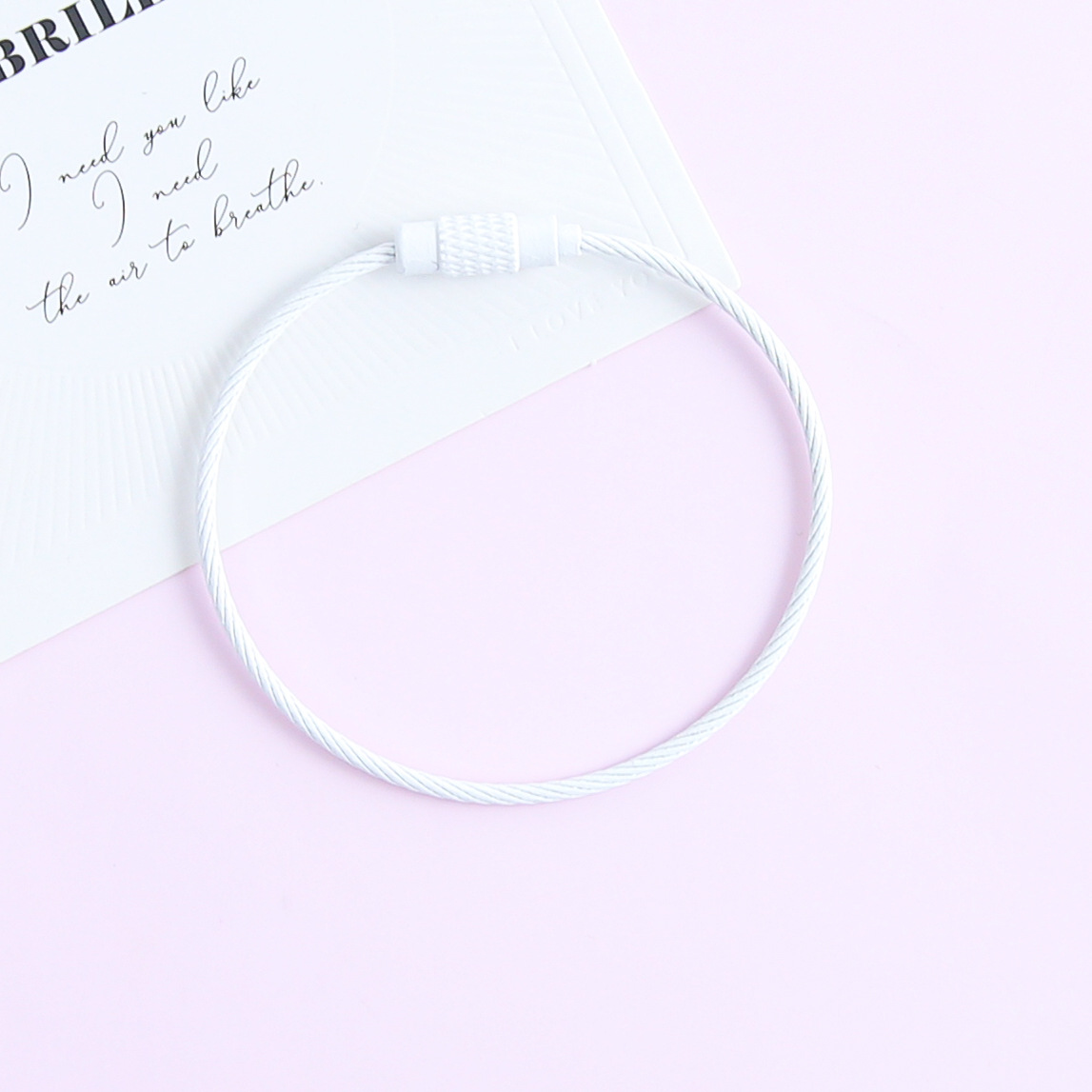 [White] Wire Ring