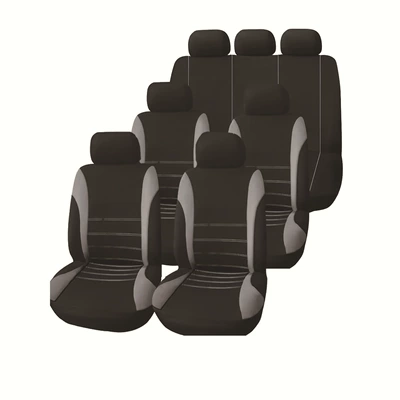 Vehicles, Full Surround Seat Covers, Universal seat cover - grey-7-seats-13-piece-set
