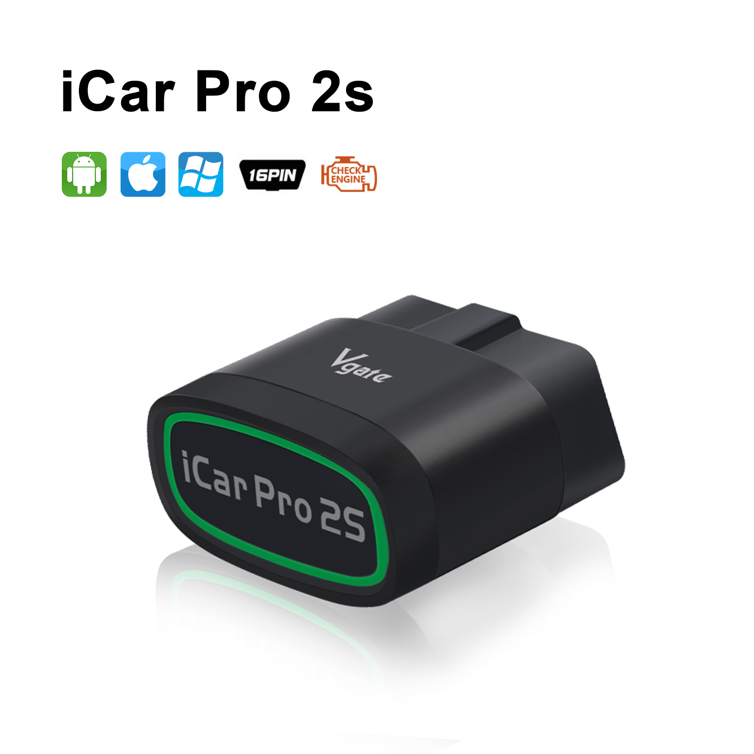 Vgate iCar Pro 2S Bluetooth Diagnosticador de automóviles iOS / Android / Windows