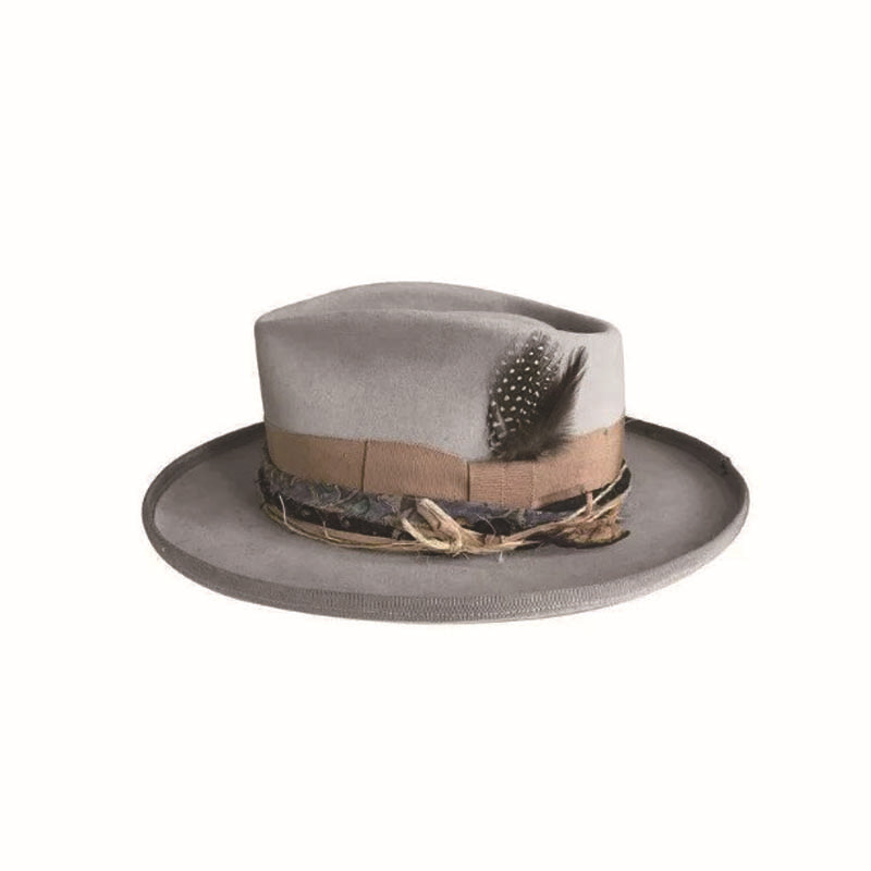 Cappello alla moda in morbida lana con parte superiore a goccia, versatile cappello in feltro di pura lana con flangia_voghion.com