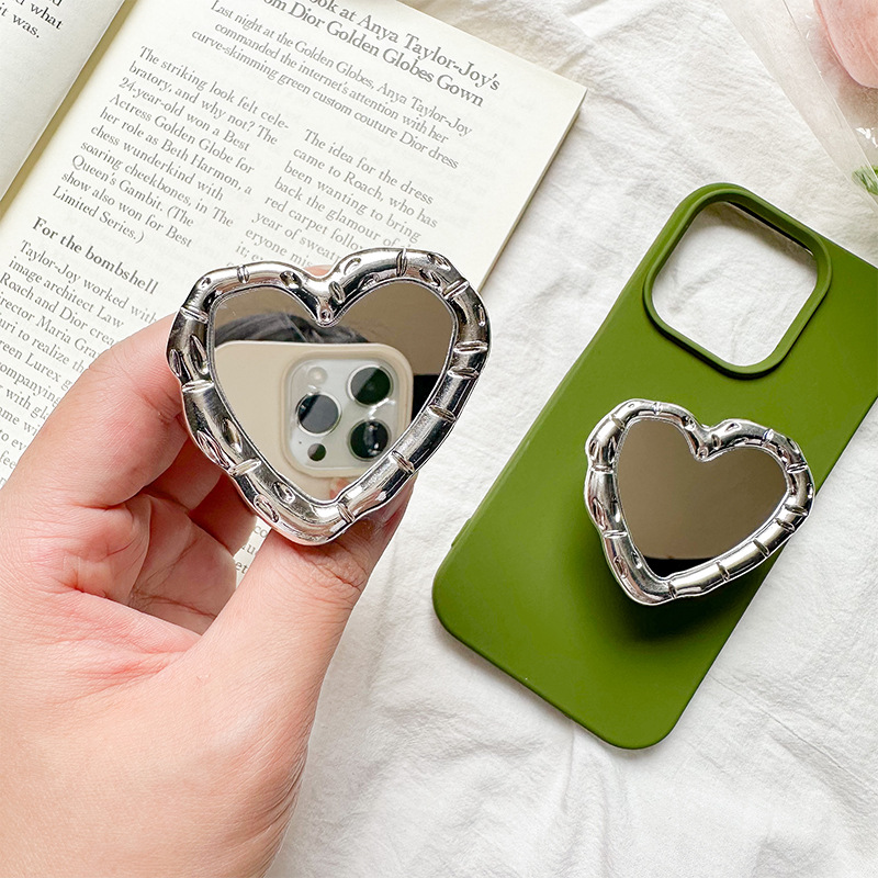 31g Weight Oppo, iPhone Applicable Brands Mobile Phone Holder Classification Simple Style Classic Style Heart Shape Alloy Phone Cases
