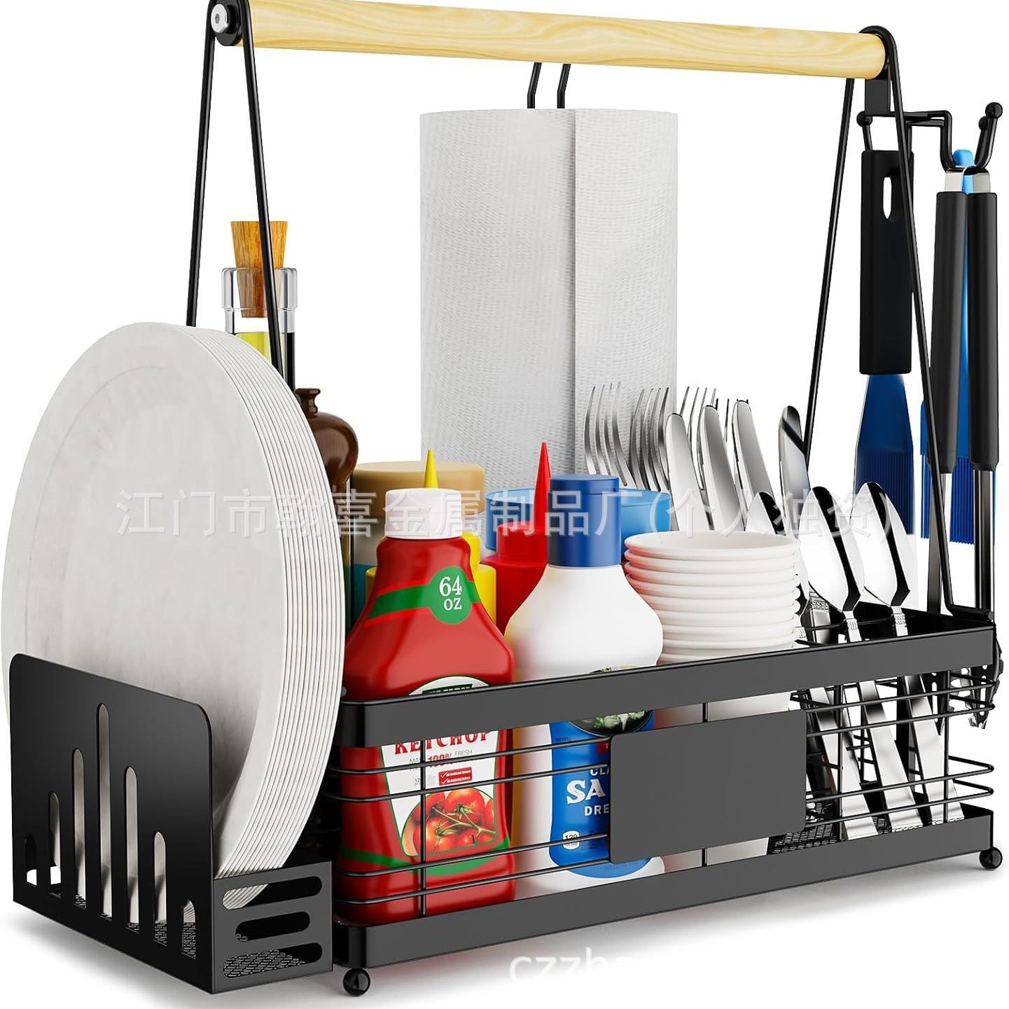 电商爆款金属野餐橱柜架烧烤厨具收纳架储物架置物架多用杂物