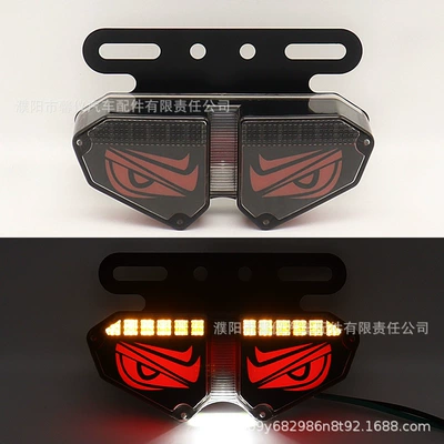 24V Truck Devil Eye Side Tail light - lion-eye-triangular-truck-side-light-24v-red