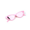 Children's fashionable glasses, sunglasses, triangle, light lens, suitable for import, cat's eye, European style