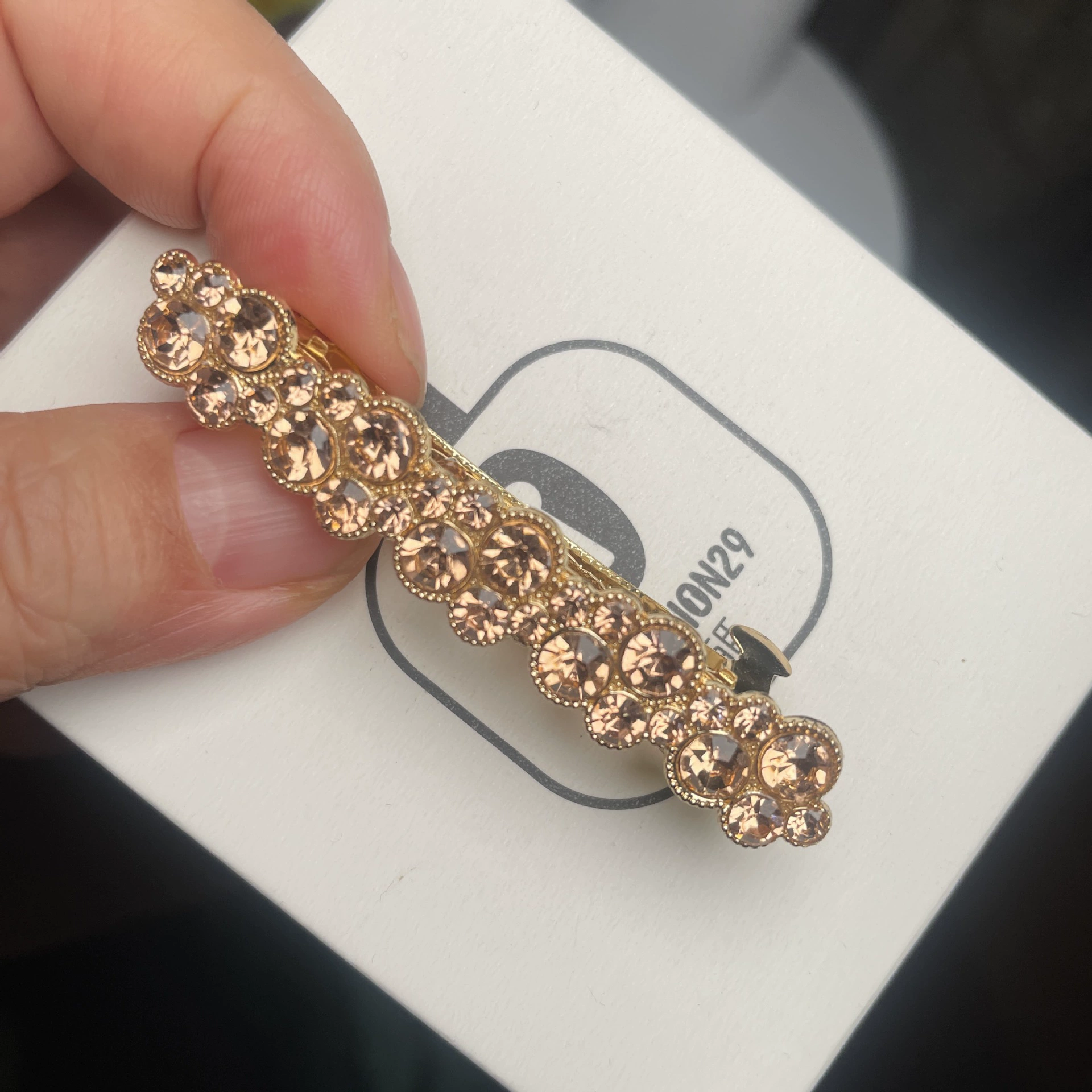 Hairgrip pearl, bangs, Korean style